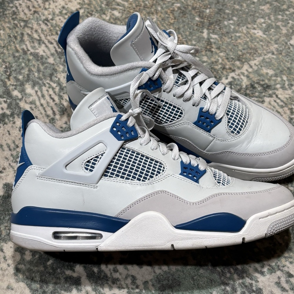 Mens 12 Jordan Air Jordan 4 Retro Military Blue 2024 Mid-Top Leather FV5029-141